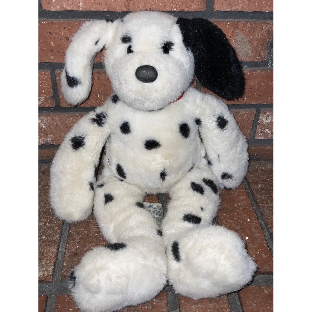 Build A Bear Workshop Vintage Dalmatian Puppy Dog Plush Spotted White Black 1997
